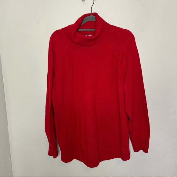 J. Jill Red Cowl Neck Sweater Size 1x - Picture 1 of 6